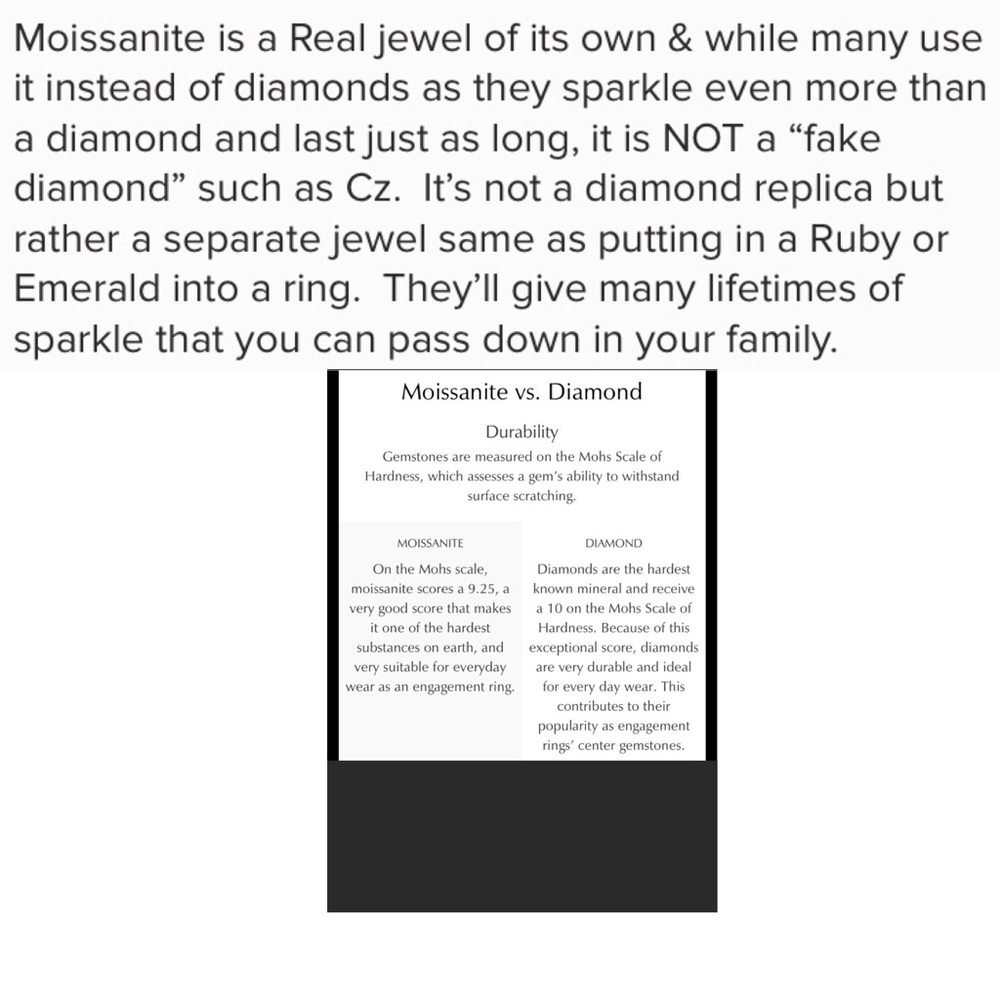 1.5ct D VVS1 Moissanite Ring - Picture 8 of 11